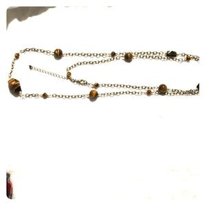Golden tigers eye fashion chain
